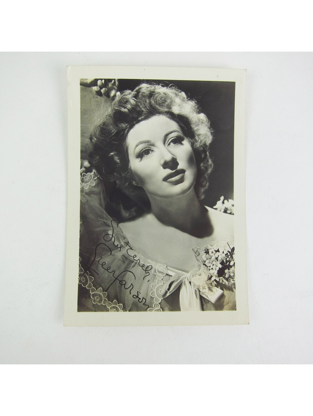 Greer Garson Photograph Signed 5x3 Hollywood Actress Film Star Vintage 1940s